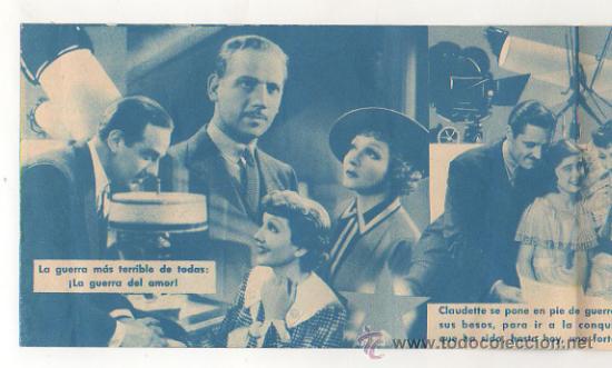 Cine: SUCEDIO UNA VEZ. 1935. PICAROL CINEMA. PROGRAMA DOBLE. - Foto 2