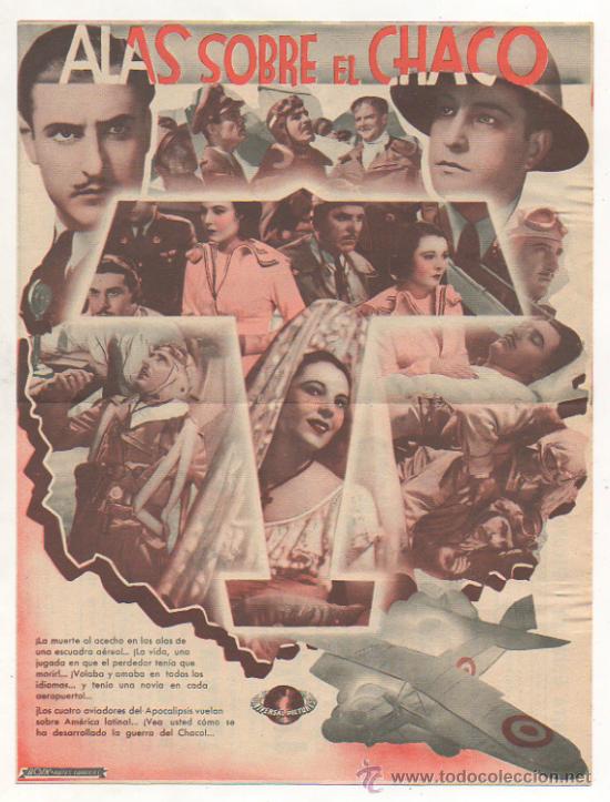 Cine: ALAS SOBRE EL CHACO. PROGRAMA DOBLE. 1936. PICAROL CINEMA. - Foto 2
