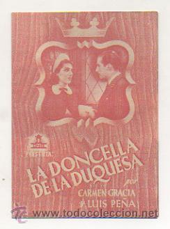 Cine: LA DONCELLA DE LA DUQUESA. DOBLE. - Foto 1