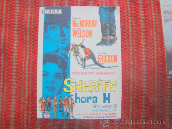 Cine: SHERIFF HORA H. FRED MacMURRAY, JOAN WELDON, JOHN ERICKSON, S/P. - Foto 1