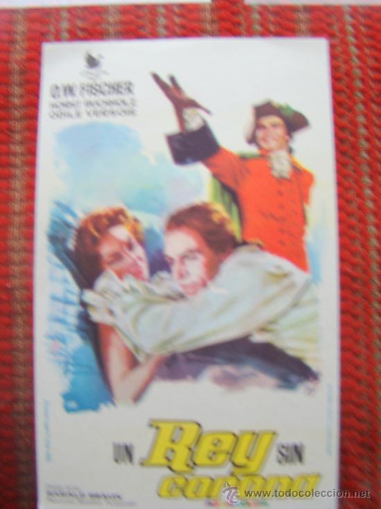 Foglietti di film di film antichi di cinema: UN REY SIN CORONA, O.W.FISCHER, HORST BUCHHOLZ, S/P.