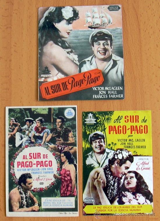 Cinema: Al sur de Pago Pago - 3 programas diferentes