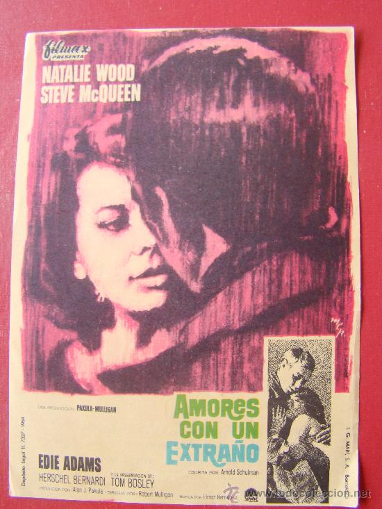 Kino: AMORES CON UN EXTRA&Ntilde;O. C/P. CINE PAR&Iacute;S TANGER. STEVE McQUEEN, NATALIE WOOD, EST&Aacute; NUEVO.