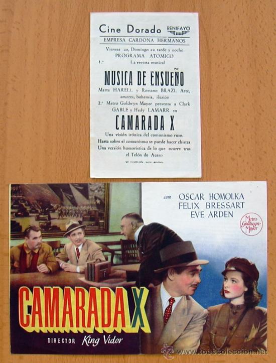 Cine: Camarada X - 2 programas diferentes - Con publicidad - Foto 2