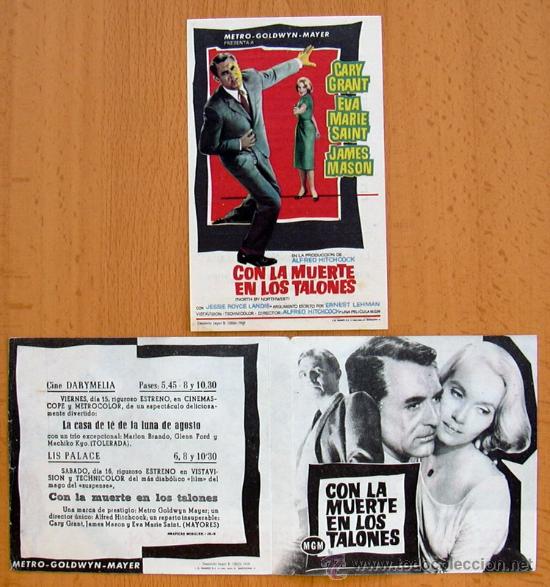 Cine: Con la muerte en los talones - 2 programas diferentes - Con publicidad - Foto 1