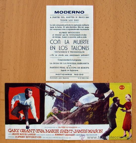 Cine: Con la muerte en los talones - 2 programas diferentes - Con publicidad - Foto 2