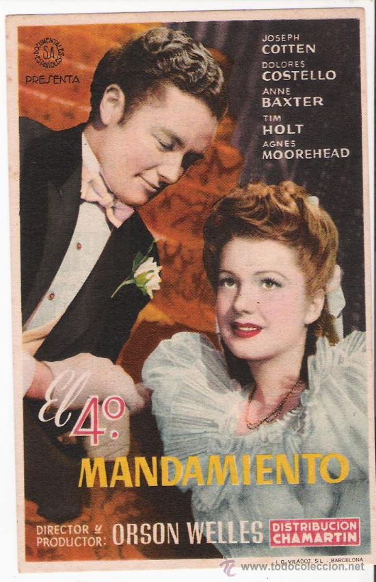 Flyers Publicitaires de Films Anciens: el 4 mandamiento.
