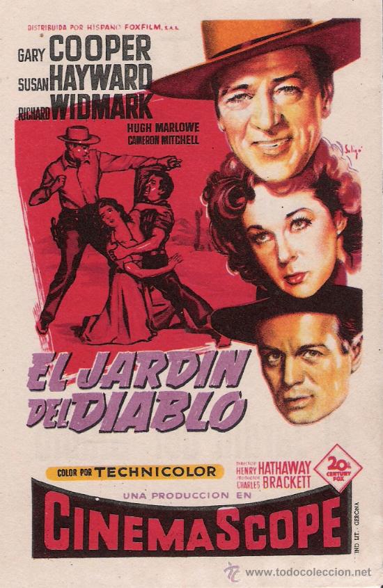 Flyers Publicitaires de Films Anciens: el jardin del diablo
