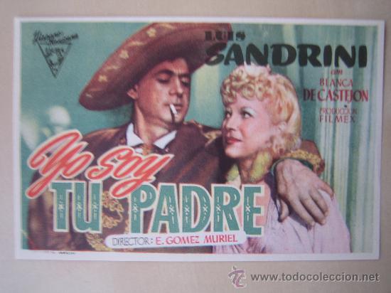Cine: Folleto de mano - yo soy tu padre hispano mexicana modelo horizontal