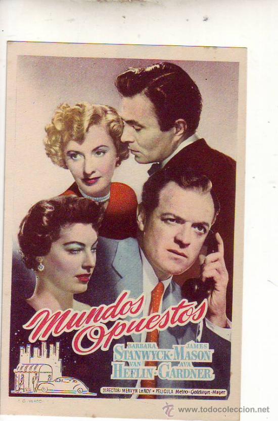 Cine: mundos opuestos - barbara stanwyck - james mason - van heflin - ava gardner