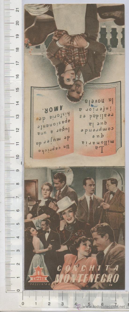 Cine: PROGRAMA DE MANO FOLLETO DE CINE YO SOY MI RIVAL CONCHITA MONTENEGRO CIFESA CINE IZARO