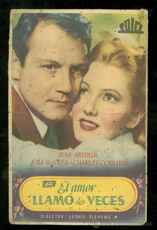 Cine: PROGRAMA DE CINE. EL AMOR LLAMO DOS VECES. - Foto 1