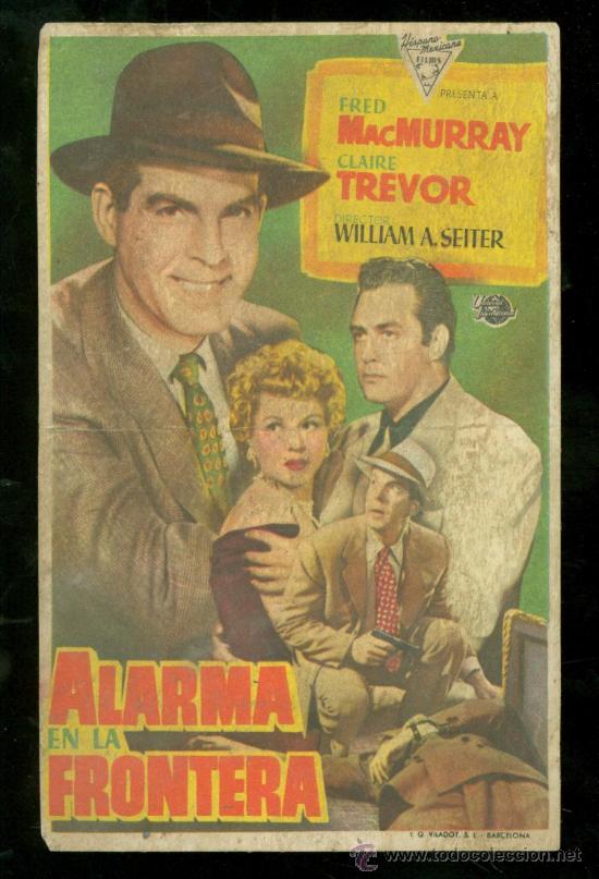Cine: PROGRAMA DE CINE. ALARMA EN LA FRONTERA. - Foto 1