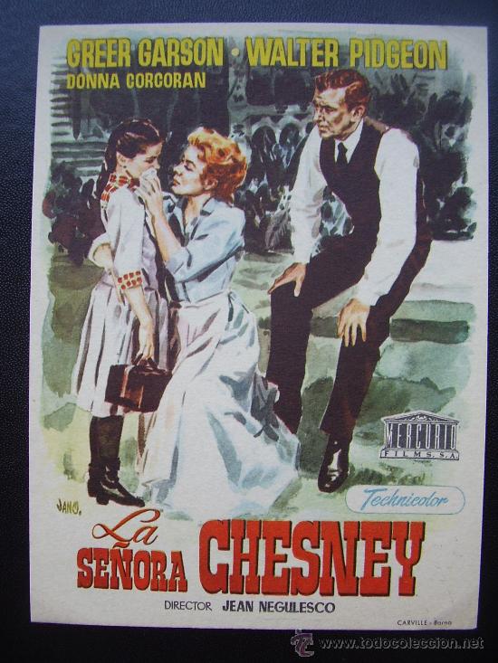 Flyers Publicitaires de Films Anciens: LA SE&Ntilde;ORA CHESNEY