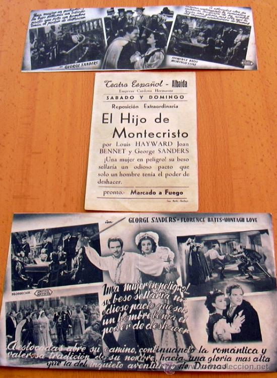 Cine: El hijo de Montecristo - 3 programas diferentes - Con Publicidad - Foto 2