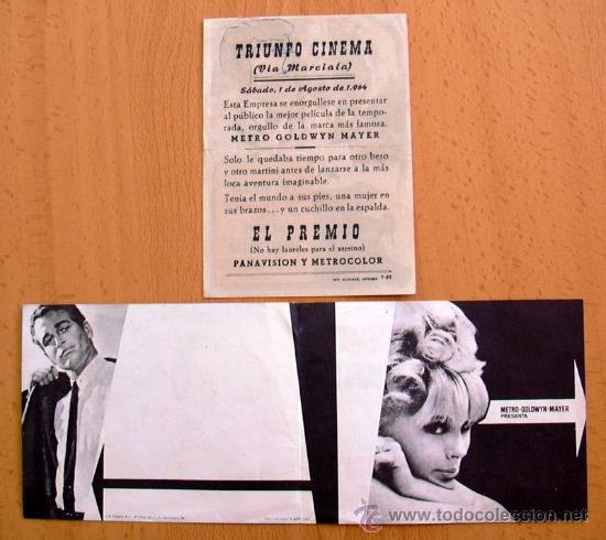 Cine: El premio - 2 programas diferentes - Con Publicidad - Foto 2