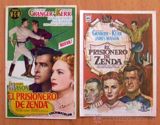Cinema: El prisionero de Zenda - 2 programas diferentes - Con Publicidad