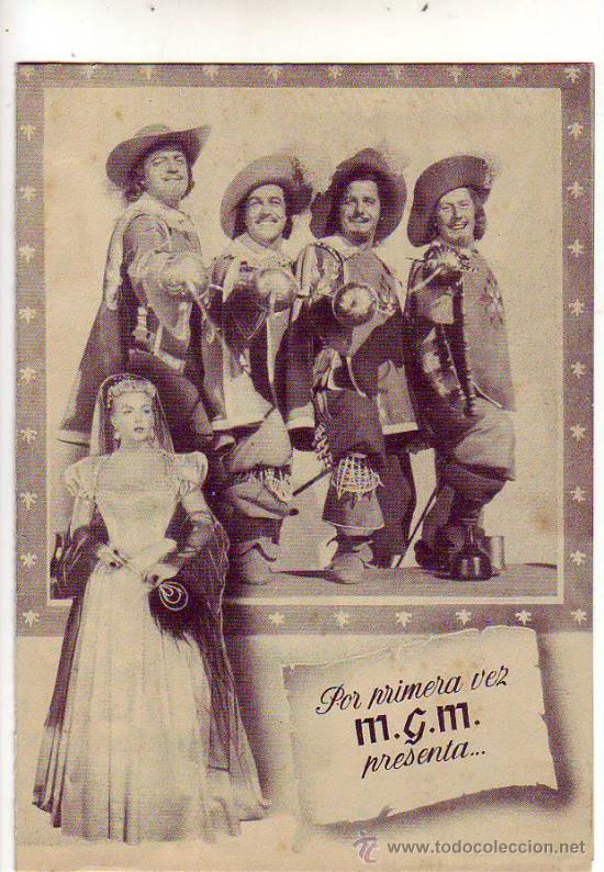 Cine: los tres mosqueteros - lana turner - programa doble - Foto 1