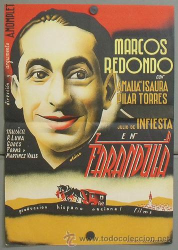 Cine: PTEB 102 LA FARANDULA PROGRAMA PASQUIN CINE ESPA&Ntilde;OL MARCOS REDONDO - Foto 1
