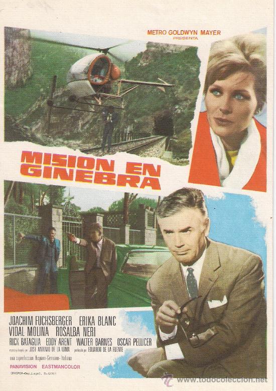Foglietti di film di film antichi di cinema: MISION EN GINEBRA