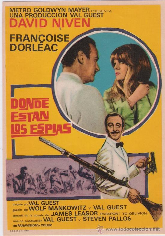 Flyers Publicitaires de Films Anciens: donde estan los espias