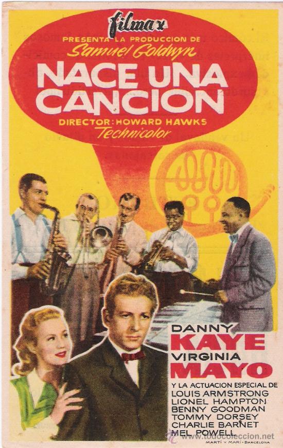 Flyers Publicitaires de Films Anciens: nace una cancion