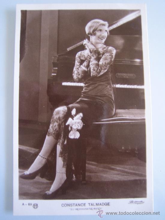 Foglietti di film di film antichi di cinema: Folleto de mano tarjeta del estreno - su hermana de paris constance talmadge - cine mudo