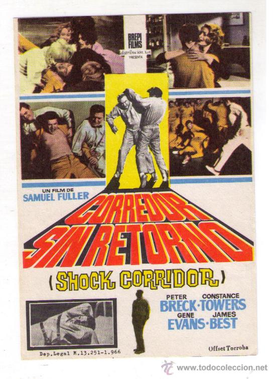 Cinema: PROGRAMA DE CINE - CORREDOR SIN RETORNO - PETER BRECK - A&Ntilde;O 1.963