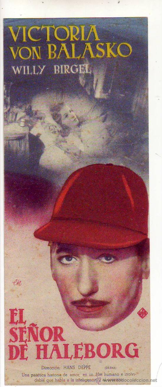 Flyers Publicitaires de Films Anciens: el se&ntilde;or de haleborg - victoria von balasko - willy birgel