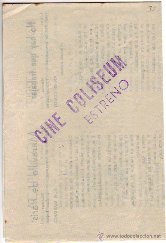 Cine: el cantor de mexico - luis mariano - annie cordy - programa doble - Foto 4