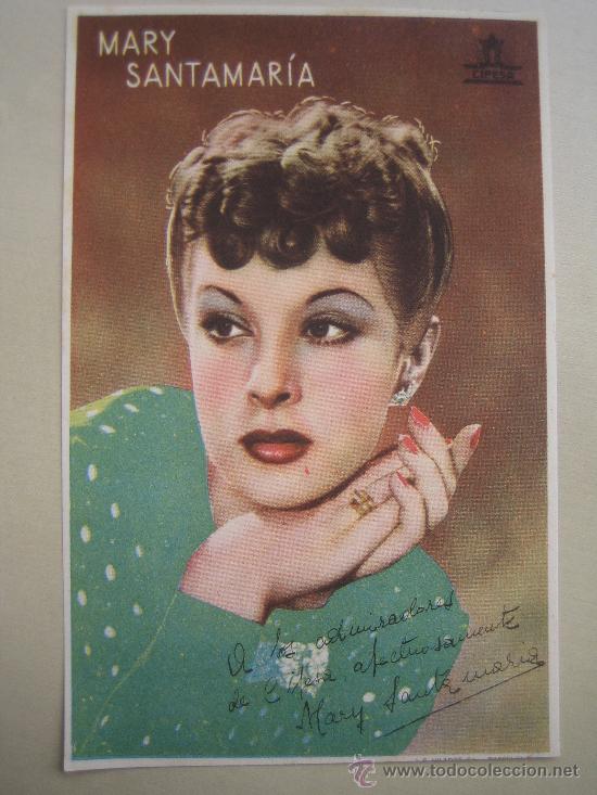 Cine: mary santamaria - folleto de mano original - cifesa