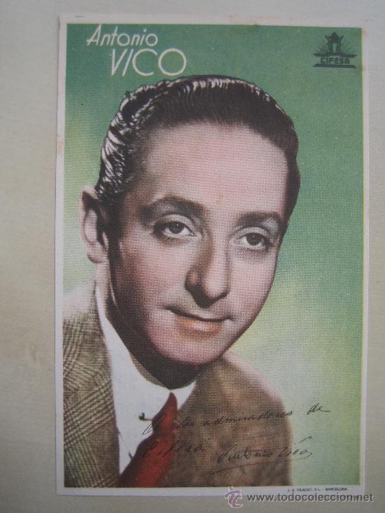 Cine: antonio vico - folleto de mano original - cifesa