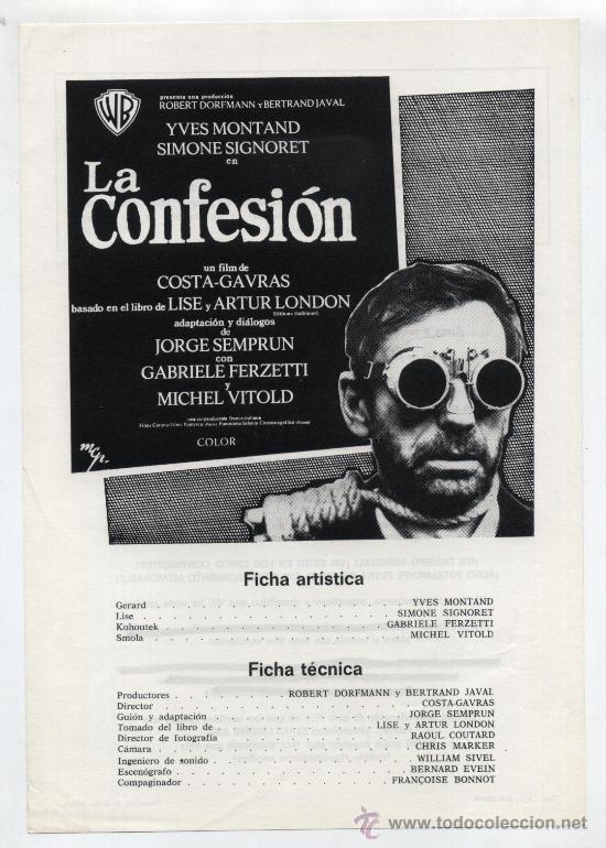 Cine: La Confesi&oacute;n. Gu&iacute;a de WB. - Foto 1