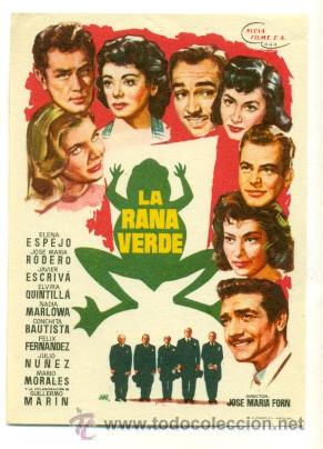 Cine: RANA VERDE , LA - PROGRAMA ORIGINAL SIN PUBLICIDAD - IMPECABLE - Foto 1