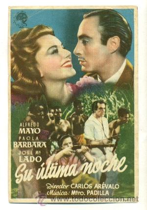 Cine: SU ULTIMA NOCHE  - PROGRAMA ORIGINAL   CON   PUBLICIDAD - - Foto 1