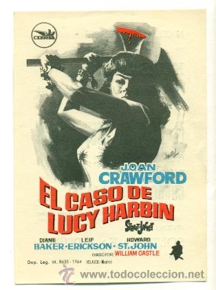 Cine: CASO DE LUCY HARBIN  - PROGRAMA ORIGINAL   CON   PUBLICIDAD - - Foto 1