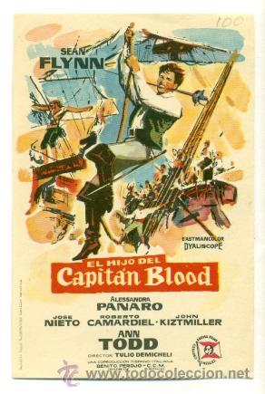 Cine: HIJO DEL CAPITAN BLOOD  - PROGRAMA ORIGINAL   SIN  PUBLICIDAD - - Foto 1