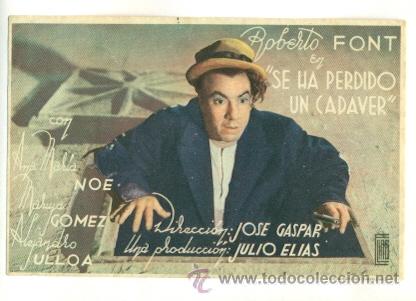 Cine: SE HA PERDIDO UN CADAVER - PROGRAMA ORIGINAL   SIN  PUBLICIDAD - - Foto 1