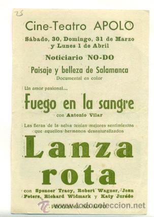 Cine: LANZA ROTA  - PROGRAMA ORIGINAL   CON   PUBLICIDAD - - Foto 2