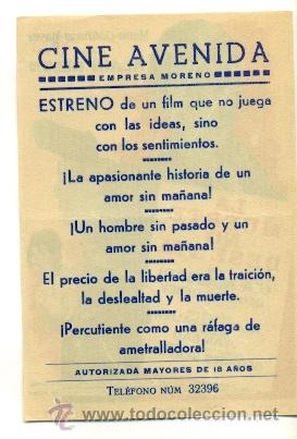 Cine: MUERTE NO DESERTA  - PROGRAMA ORIGINAL   CON  PUBLICIDAD - - Foto 2
