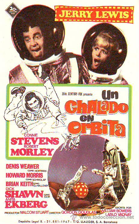 Foglietti di film di film antichi di cinema: un chalado en orbita