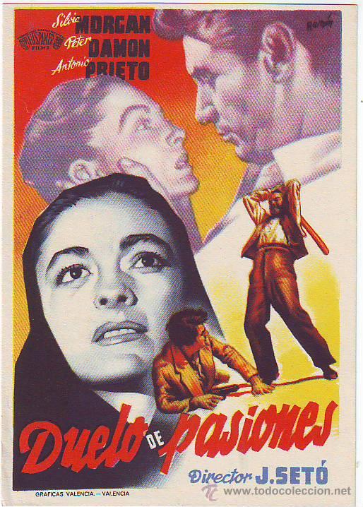 Foglietti di film di film antichi di cinema: duelo de pasiones