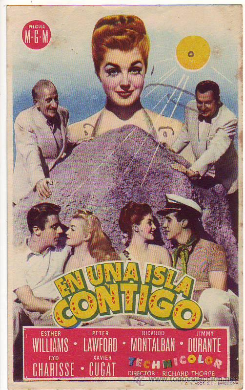 Cinema: en una isla contigo - esther williams - peter lawford
