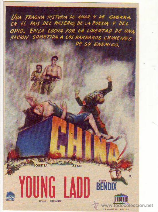 Cine: china - loretta young - alan ladd - c/p - Foto 1