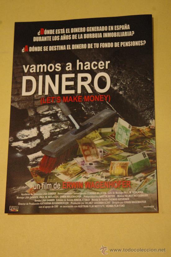Cinema: Folleto de mano moderno - vamos ha hacer dinero - let&acute;s make money