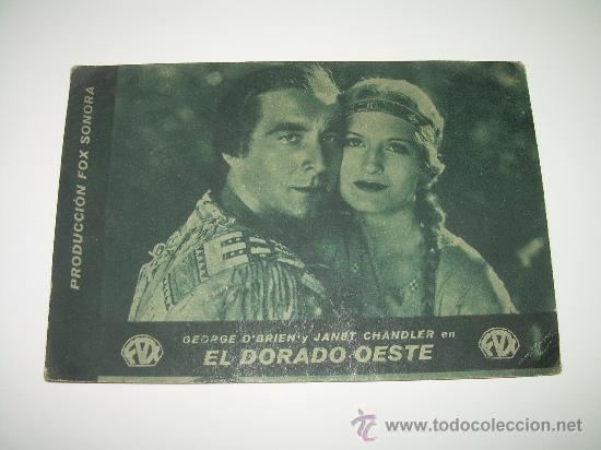 Cine: PROGRAMA DE CINE.....EL DORADO OESTE.