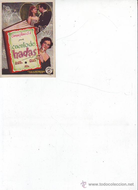 Foglietti di film di film antichi di cinema: cuentos de hadas - conchita montes - ismael merlo