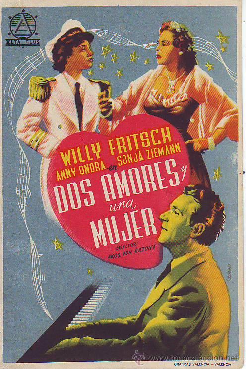 Foglietti di film di film antichi di cinema: dos amores y una mujer