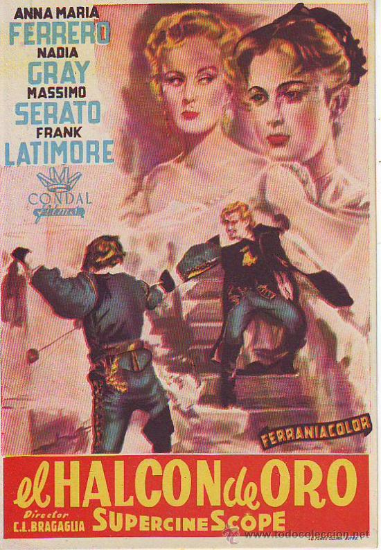 Foglietti di film di film antichi di cinema: el halcon de oro