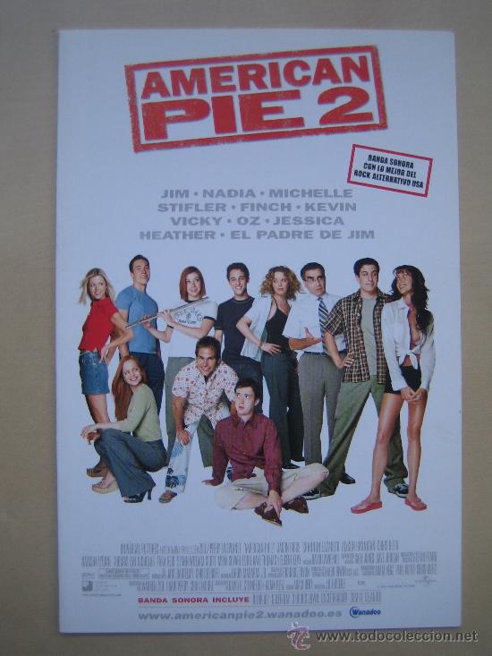 Flyers Publicitaires de Films Anciens: america pie 2 - folleto de mano invitacion al preestreno